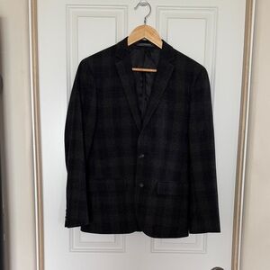 H&M Dark Checkered Blazer